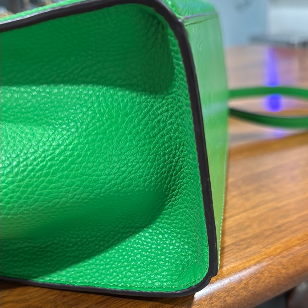 Michael Kors Kelly Green Satchel with Gold Hardware - Picture 9 of 16